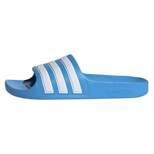 adidas adilette aqua slides kids, infradito, solar blue ftwr white solar blue, 31.5 eu