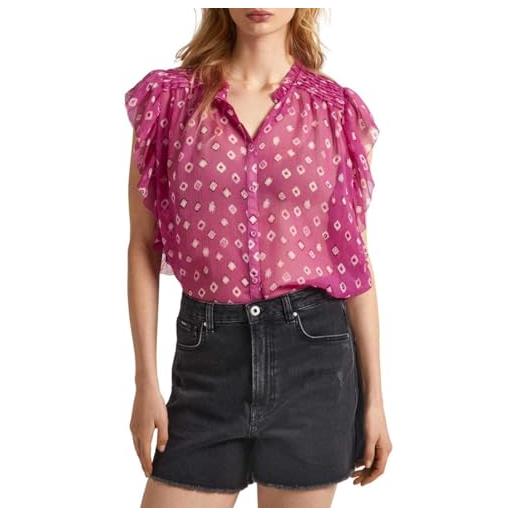 Pepe Jeans marley, camicia donna, rosa (english rose pink), s
