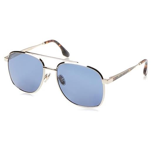 Victoria Beckham vb233s occhiali, 720 gold blue, 58 unisex-adulto