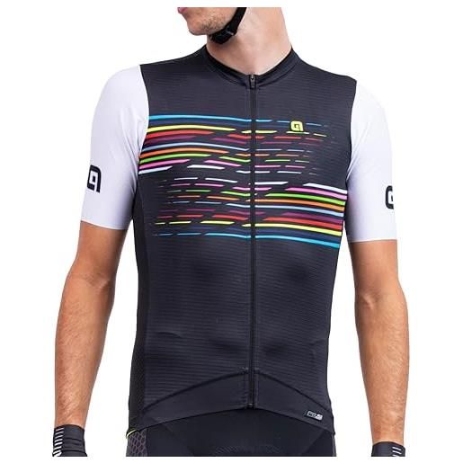 ALE' alé cycling logo prs jersey a maniche corte, nero, l uomo