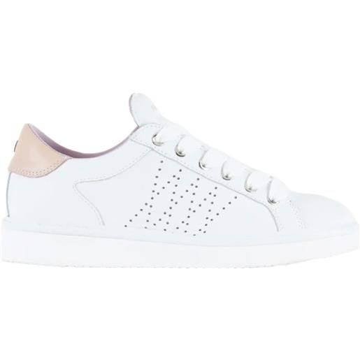 Panchic scarpa p01 in pelle bianca e rosa