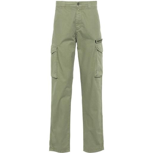 ASPESI pantaloni sportivi con applicazione - verde