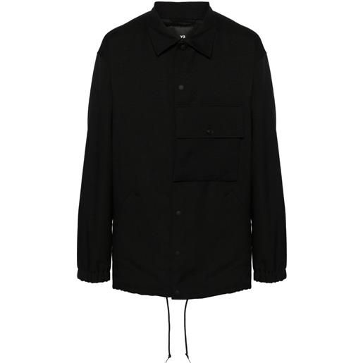 Y-3 giacca-camicia sport uniform coach - nero