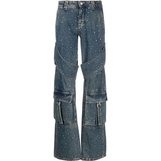 Blumarine jeans cargo con strass Blumarine x modes