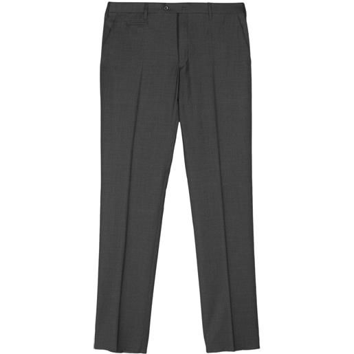 Corneliani pantaloni sartoriali a vita media - grigio