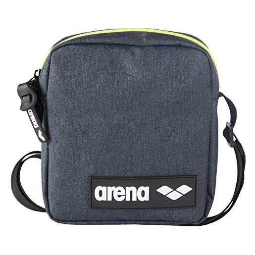 Arena team crossbody bag, borsa unisex adulto, grey melange, taglia unica