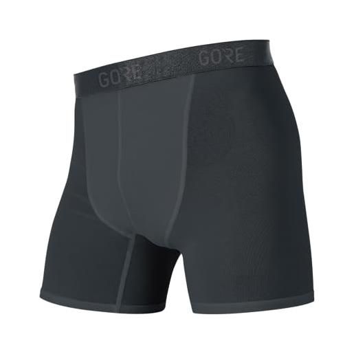 GORE WEAR m base layer boxer shorts, boxer uomo, nero, xxl