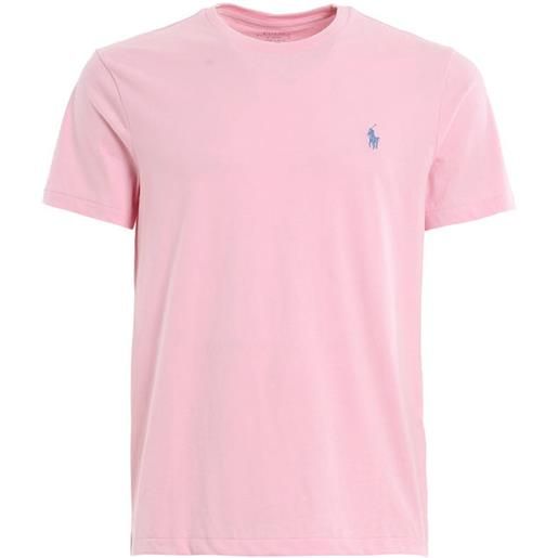 Polo Ralph Lauren t-shirt rosa con logo ricamato