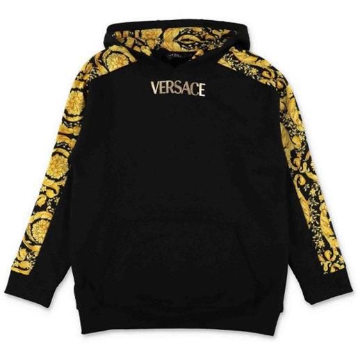 Versace felpa Versace da ragazzo in cotone nero