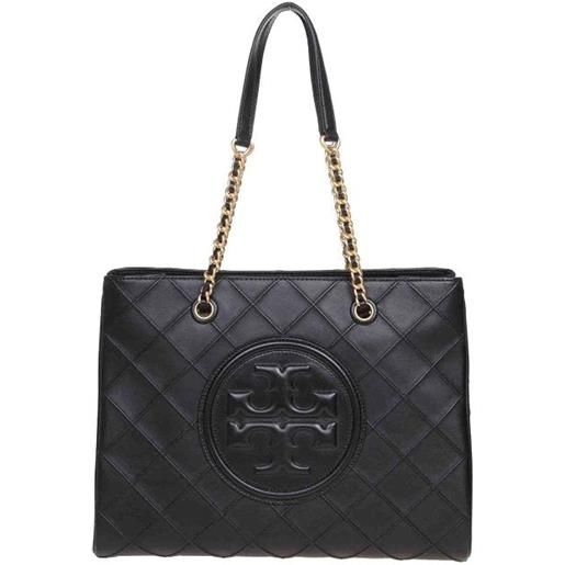 Tory Burch shopping fleming in pelle trapuntata
