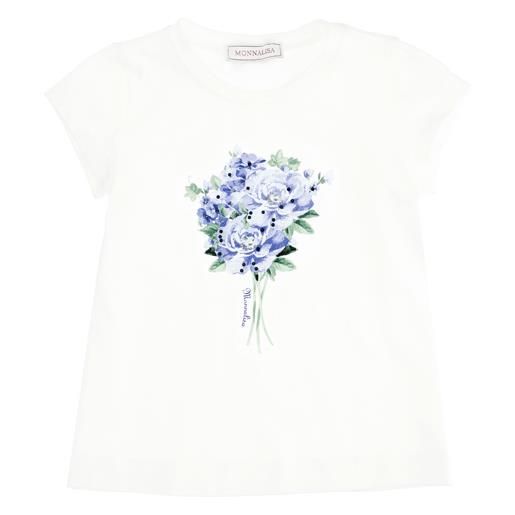 Monnalisa t-shirt jersey fiori