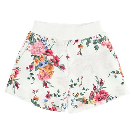 Monnalisa shorts felpa fiori