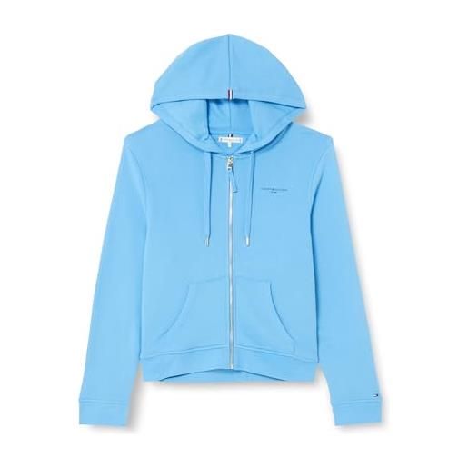 Tommy Hilfiger 1985 reg mini corp zip hoodie ww0ww39189, giacche con zip donna, blu (blue spell), xl