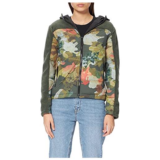 Desigual padded_hanna giacca, verde, s donna