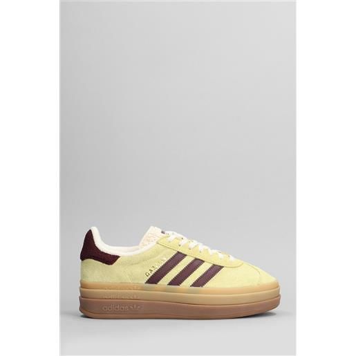 Adidas sneakers gazelle bold in camoscio giallo