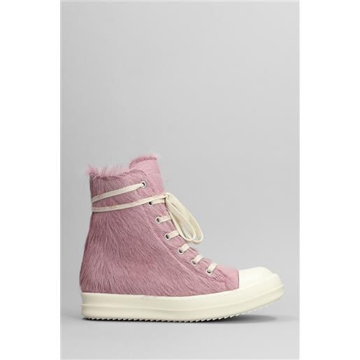 Rick Owens sneakers sneak in cavallino rosa