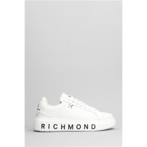 John Richmond sneakers in pelle bianca