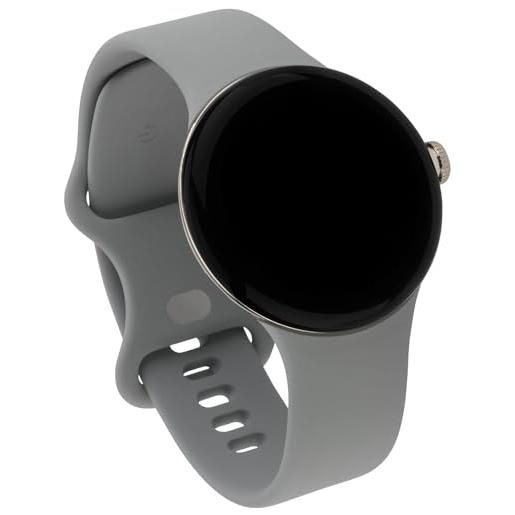 Google pixel watch - smartwatch android con monitoraggio attività - orologio monitoraggio frequenza cardiaca - cassa in acciaio inossidabile oro champagne con cinturino hazel active, wifi/bt