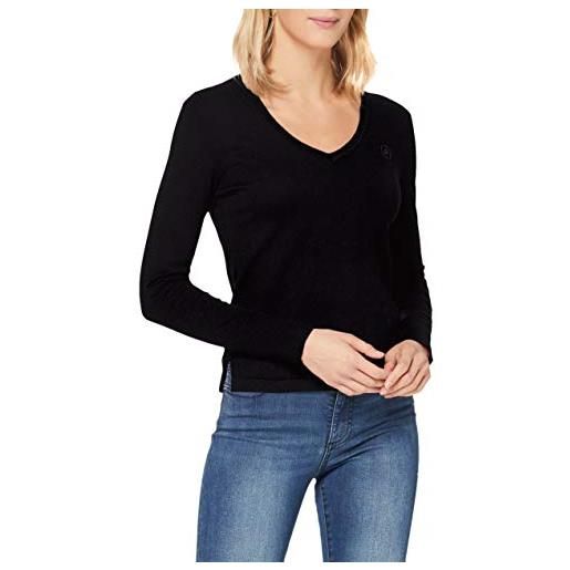Armani exchange pullover maglione da donna, nero (black 1200), m