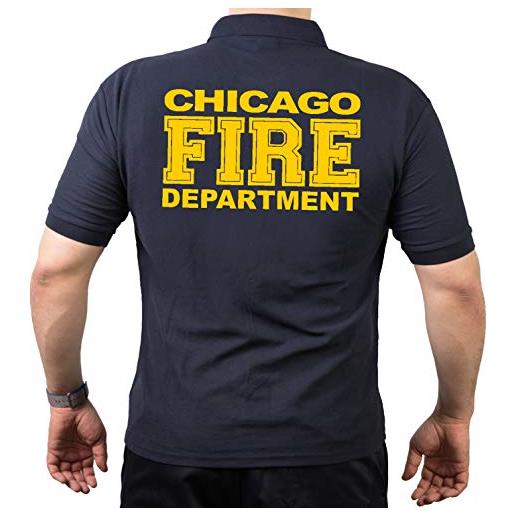 fuoco1 polo blu, chicago fire department