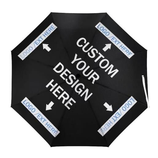 RoPox customize any text logo image picture compact travel umbrella personalized folding portable windproof umbrella customize any text logo image picture compact travel windproof umbrella rainproof sun pro