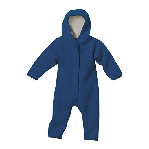 Disana - tutina per neonato in lana merinos bleu marine 62-68