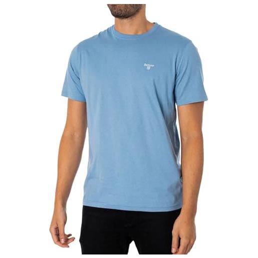 Barbour uomo t-shirt sportiva essenziale su misura, blu, xxl