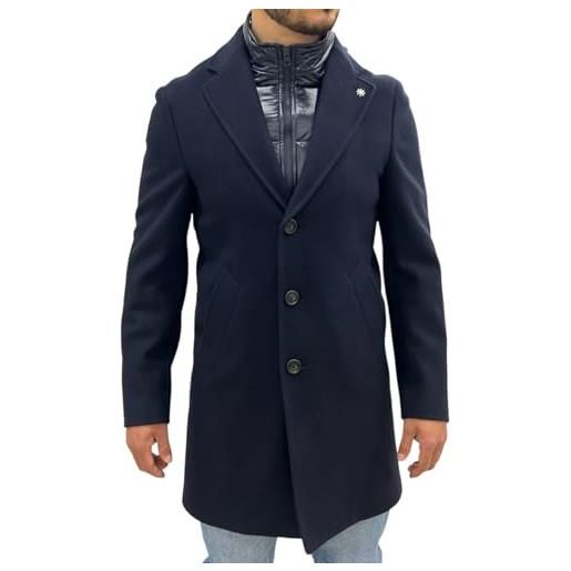 MANUEL RITZ cappotto 3532c4548x1233796 blu scuro blu