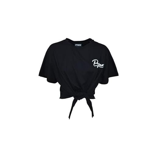 Pyrex t-shirt crop nero 44119 nero xs