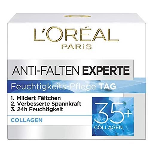 L'Oréal Paris idratante per il viso, crema nutriente anti-invecchiamento con biosfere, ammorbidisce le rughe e idrata 24h, esperto anti-rughe 35+, 1 x 50 ml