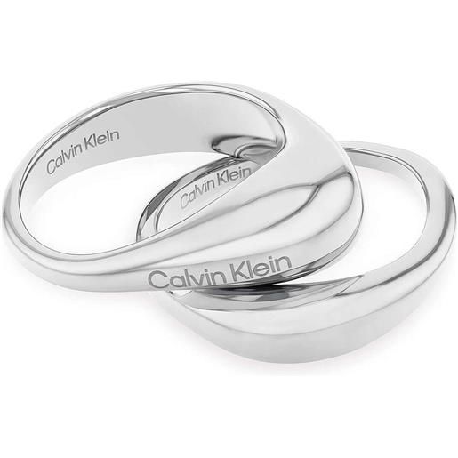 Calvin Klein anello donna gioielli Calvin Klein sculptural 35000447b