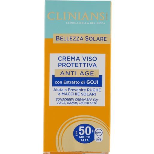 Clinians bellezza solare crema viso protettiva anti age antipollution spf 50+ 75 ml - -