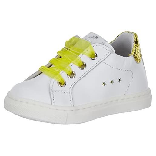 Walkey y1a9-42312-1610x361, sneaker bambina, bianco/giallo, 19 eu