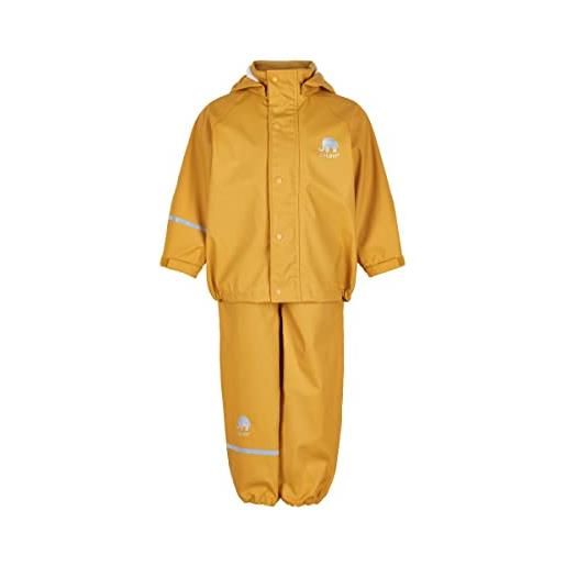 Celavi zweiteiliger regenanzug in vielen farben giacca impermeabile, giallo (mineral yellow 372), 152 (taglia produttore: 150) bambina