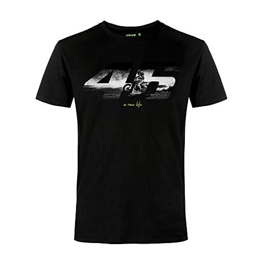 Valentino Rossi t-shirt a race life, uomo, l, nero