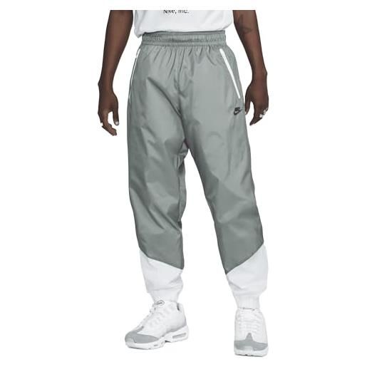 Nike dx0653-084 windrunner pantaloni sportivi uomo smoke grey/white/black taglia 3xl
