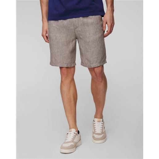 Alberto shorts grigi di lino da uomo Alberto jack-k-luxury linen