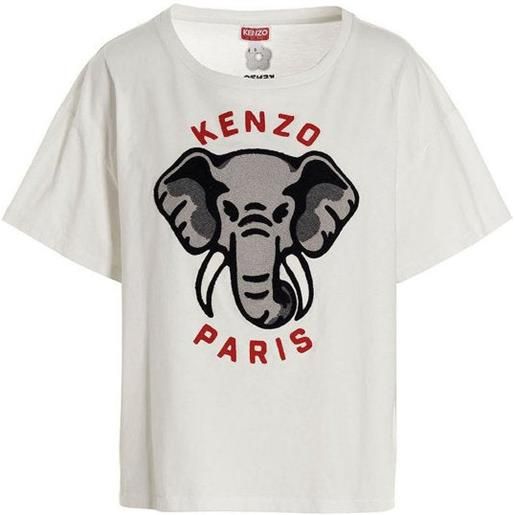 Kenzo t-shirt con logo ricamato