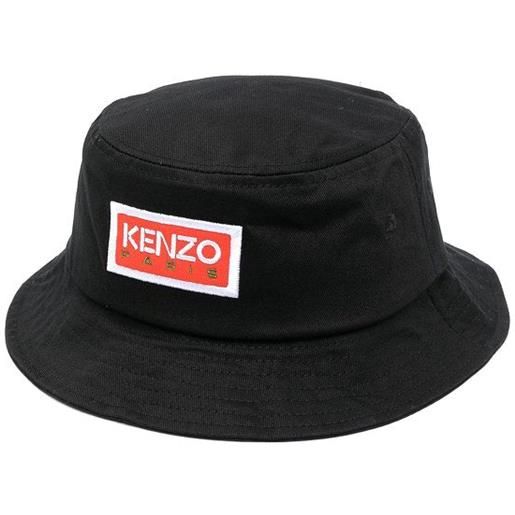 Kenzo cappello a secchiello con logo ricamato
