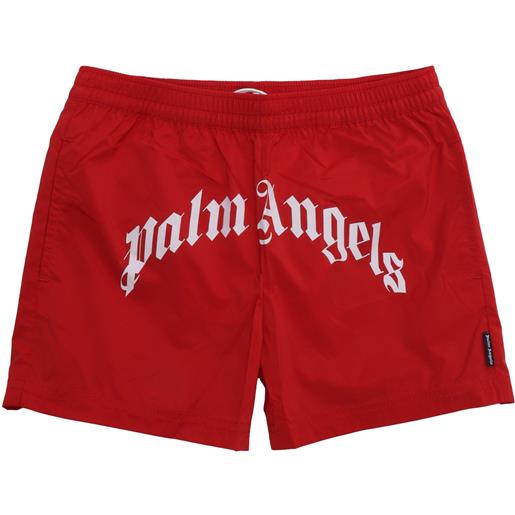 PALM ANGELS KIDS boxer curved logo