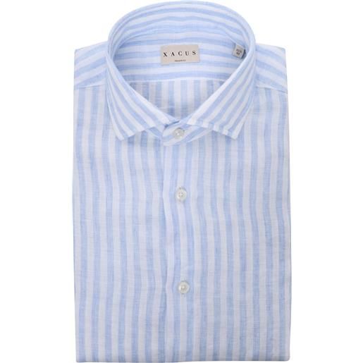 XACUS camicia e righe azzurra