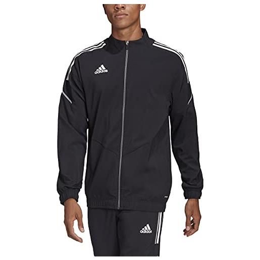 Adidas con21 pre jkt, giacca uomo, black/white, l