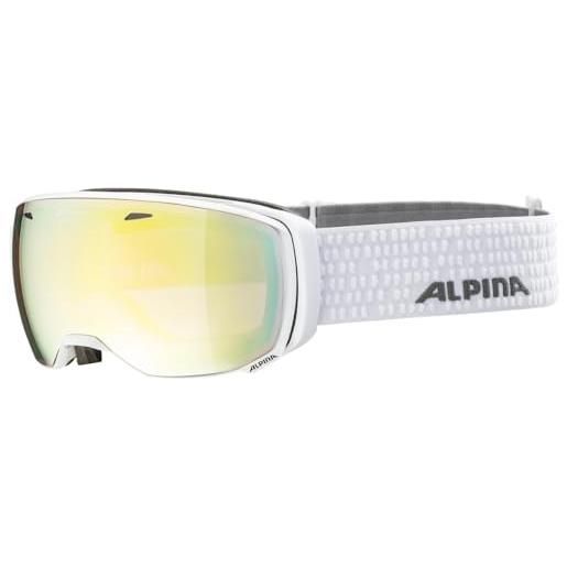 ALPINA estetica qmm, occhiali da sci uomo, white, one size