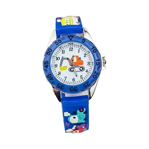 MUSISALY 1 pc orologio per bambini orologio decorativo cartoni animati guardare per i bambini orologio in silicone per bambini ragazzo escavatore carino gel di silice