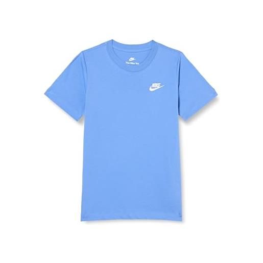 Nike k nsw tee emb futura, t-shirt bambino, polar, l