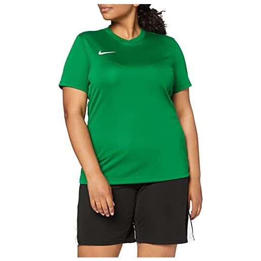 Nike park vi jersey, maglietta donna, verde (pine green/white), xs