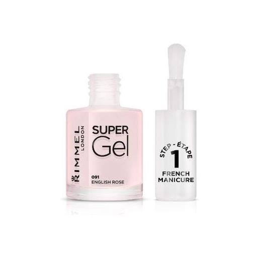 Rimmel smalto super gel french manicure colore 091 english rose 12ml Rimmel