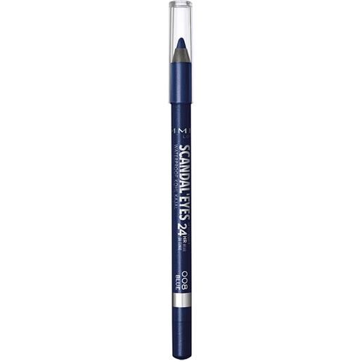 Rimmel matita occhi waterproof scandaleyes - kohl kajal nero - 008 blue - 7,1 g Rimmel