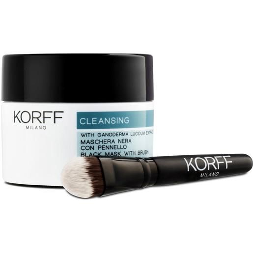 Korff cleansing maschera nera 75ml con pennello Korff