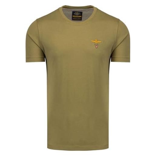 Aeronautica Militare t-shirt manica corta con logo ricamato sul petto 241ts1580j372 nero